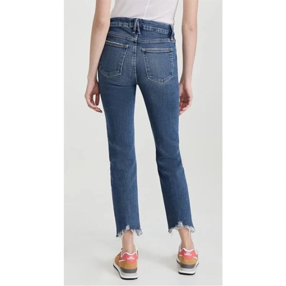 Good American Cigarette cropped jeans. Size 10.